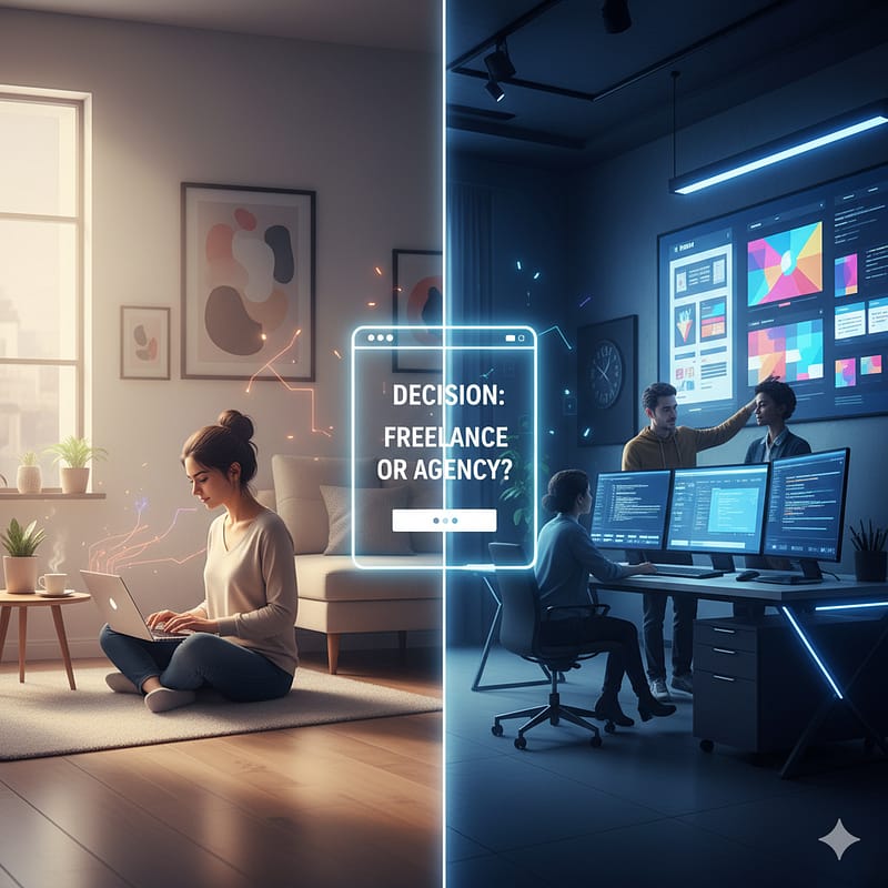 freelancer-vs-agency-website-development-guide